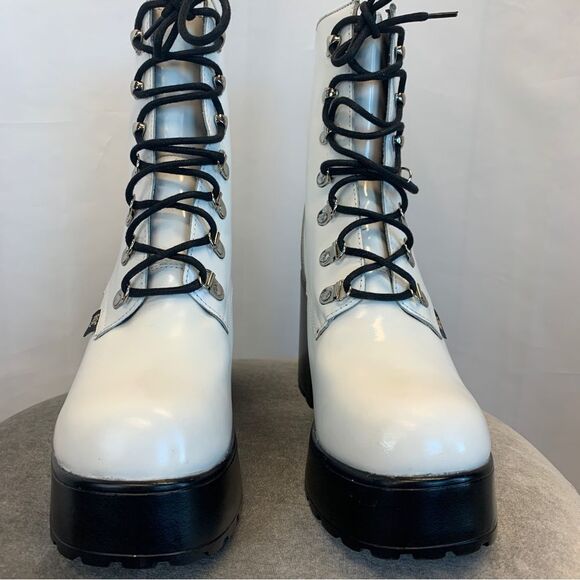 ROC white combat boots Sz 41/ US 10 NWOB - Picture 6 of 13